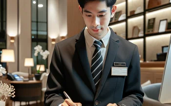 Clerk, hotel front desk